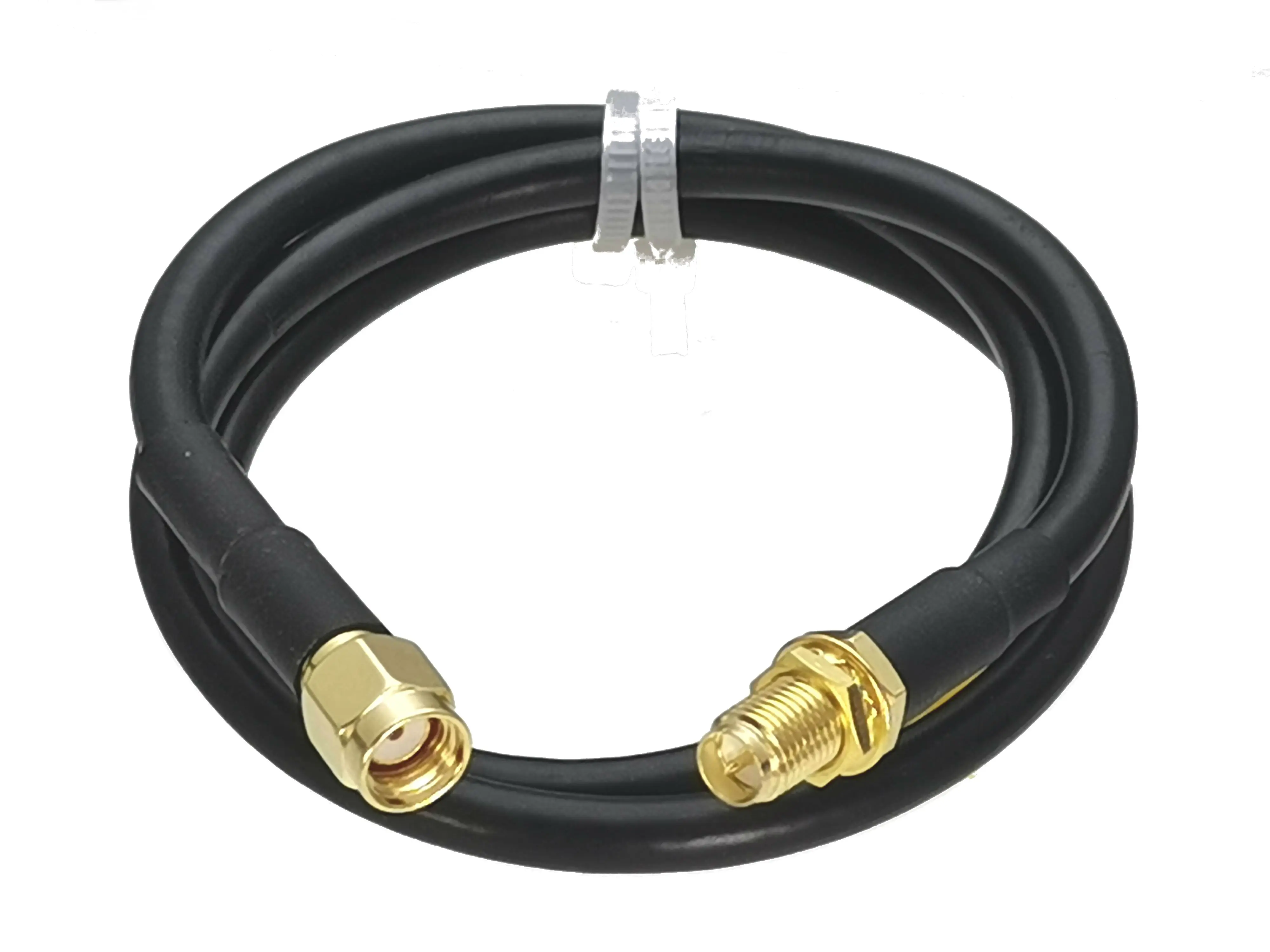 Rg58 cabo gêmeo para embutido feminino plugue embutido reto 6 polegadas ~ 20m