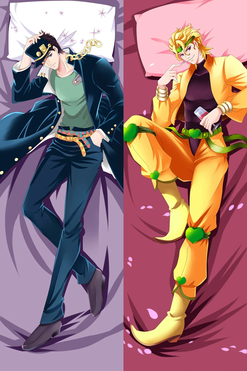 Anime JoJo Kujo Jotaro Bruno Bucciarati Johnny Joestar Cosplay Dakimakura Pillow Case Hugging Body Gift