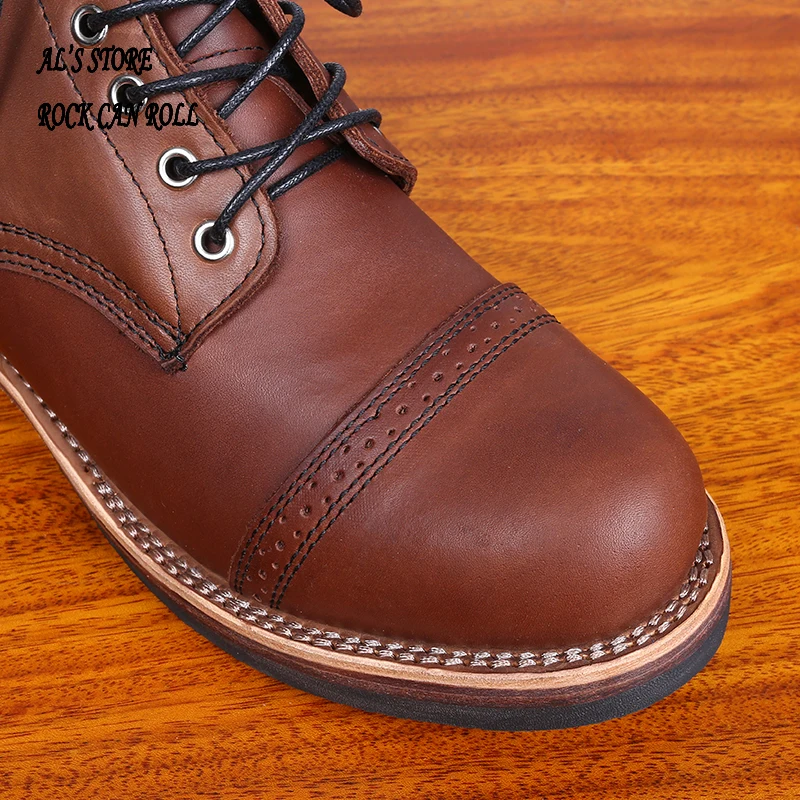 XW400 RockCanRoll Super Quality Size 35-52 Handmade Goodyear Welted Durable Italian Cowhide Boots Custom Made Available