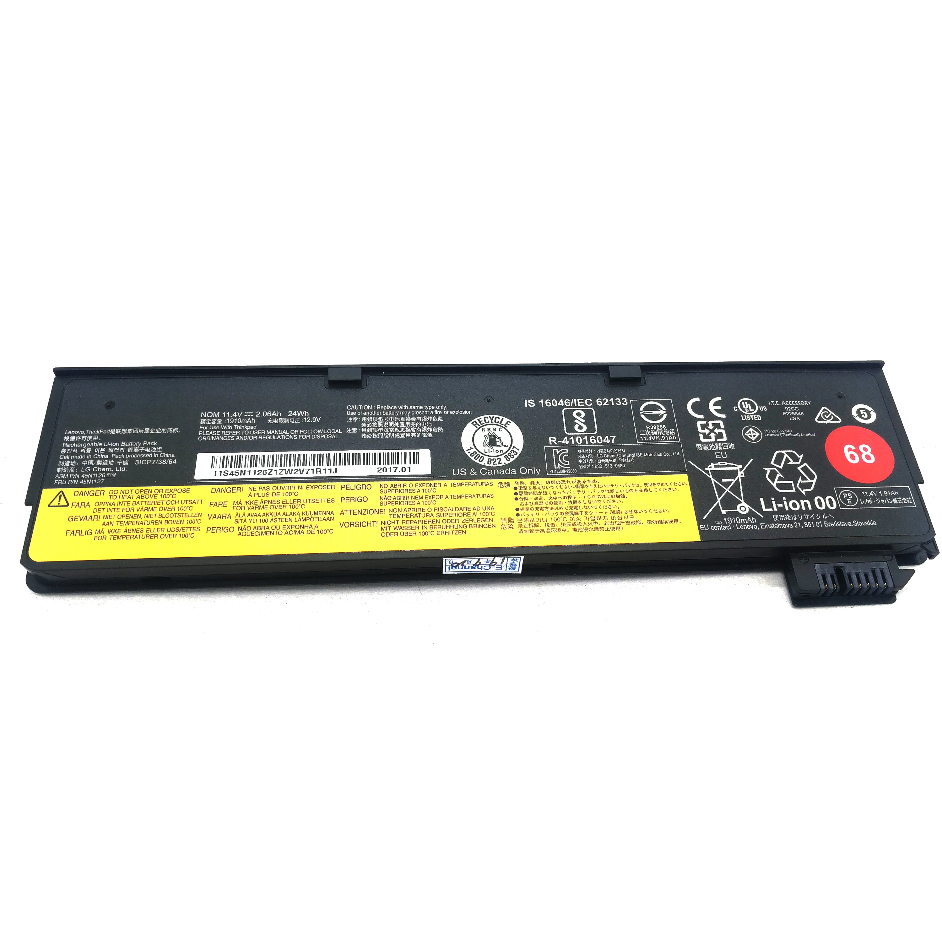 Genuine 24Wh Battery For Lenovo Thinkpad X260 X240 X240S X250 X250S T450 T470P T450S T440 T440S W550s L450 L470 T460 T460P T550