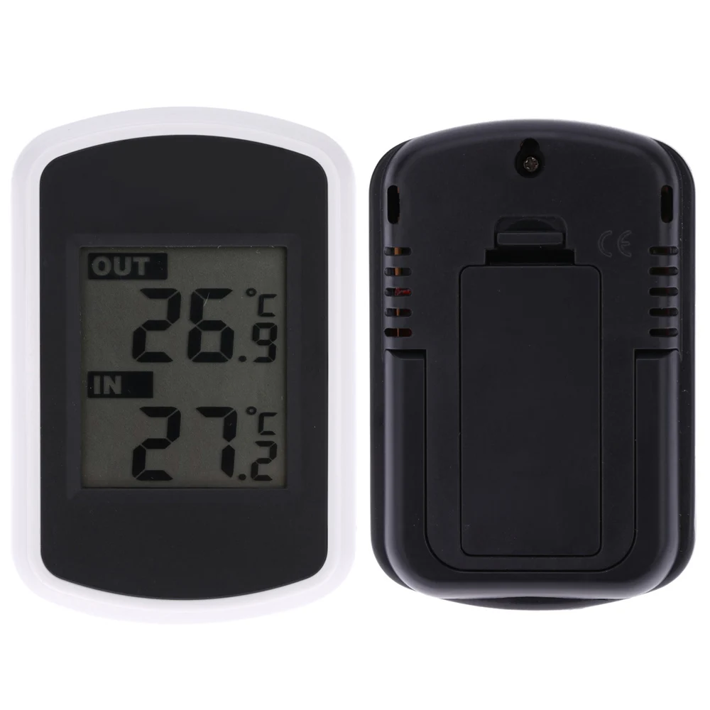 Thermometer Outdoor Wireless Thermometer LCD Digital Interior Exterior Window Temperature Measurement Ambient Weather Tester