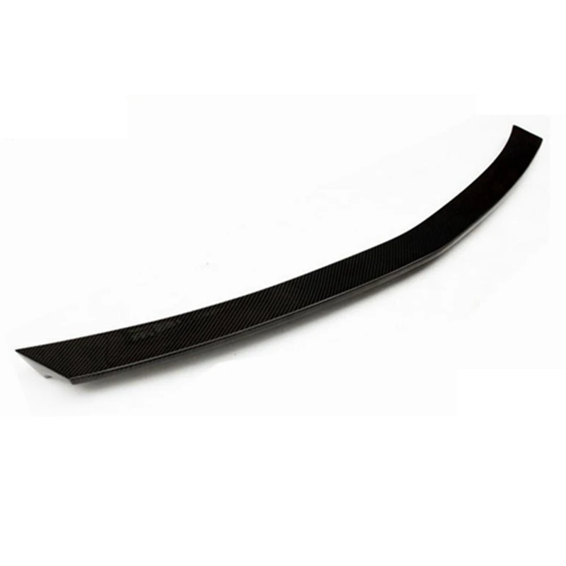 For Mercedes Benz E Class W213 E200 E300 E400 E550  2017-2020 Carbon Fiber Car Spoiler Black Color Spoiler V style - view 5
