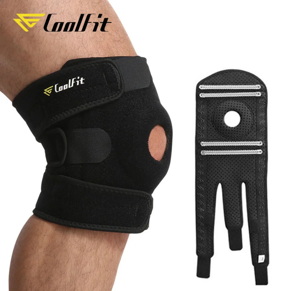 CoolFit 1PC Knee Joint Brace Support Adjustable Knee Stabilizer Kneepad Strap Patella Protector Orthopedic Arthritic Guard