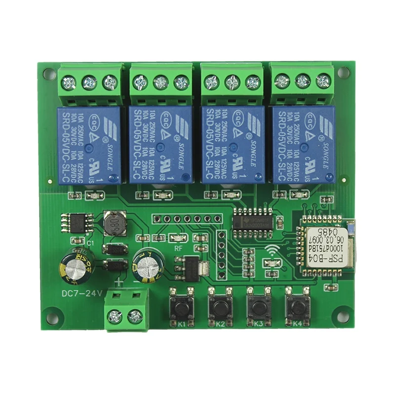 

Four-way Wifi Switch Mobile App Remote Control Relay Module