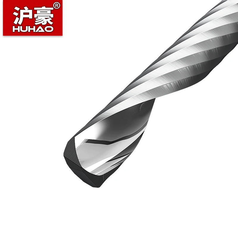 HuHao 1pc 5mm 8mm Carbide Single Flute Spiral Endmill Router Bit For Acrylic MDF Wood Milling Cutter CNC Engraving Machine Tools