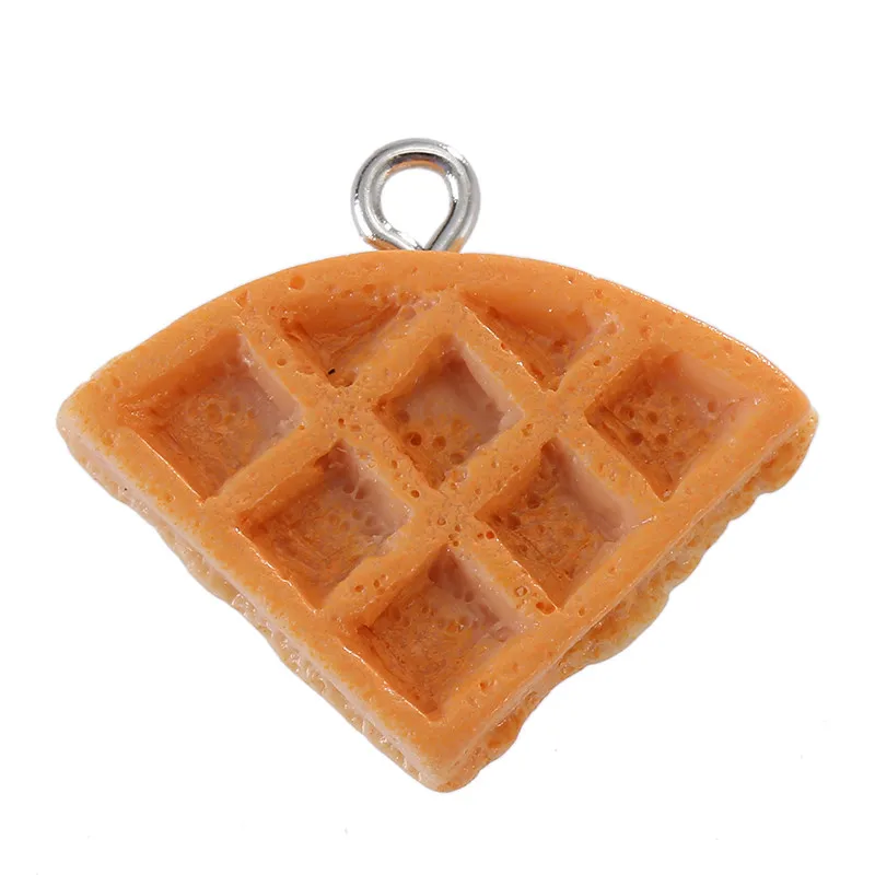 Sansango 10Pcs Cute Mini Resin Hamburger Sandwich Charms Pendants for Diy Earrings Key Chains Fashion Jewelry Making - view 4