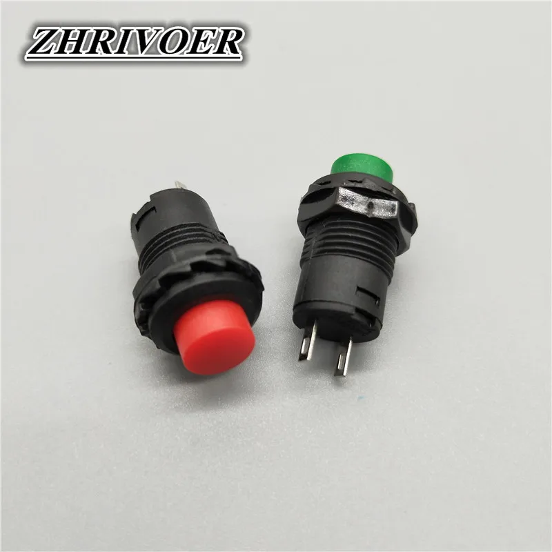 6Pcs 12mm Momentary Push button Switches 3A /125VAC 1.5A/250VAC Self-locking/Self-reset Push Button Switch