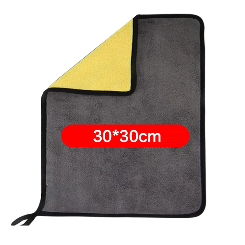 Thicken Car Wash Microfiber Towel Car Cleaning Drying Cloth Paint Care Cloth Detailing Car Wash Towel Cleaning Tools 30*30/60cm