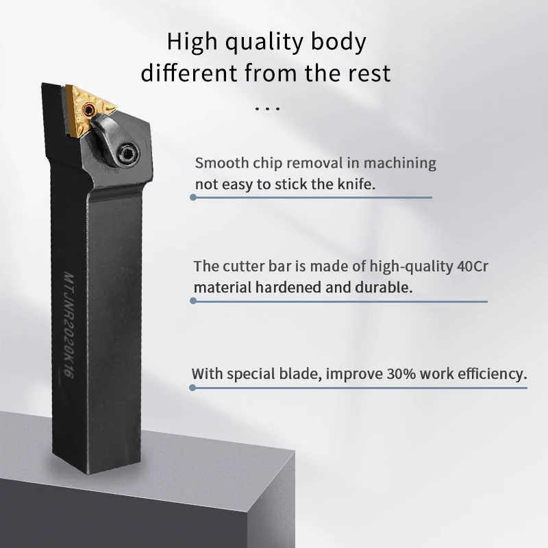 MTJNR/L MTJNR1616 MTJNR2020 MTJNR2525 MTJNR3232 External Turning Tool Holder TNMG16 Carbide Inserts Lathe Cutting Tools Set