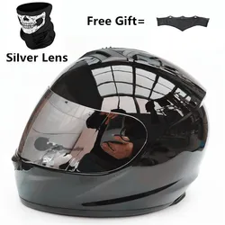 Casco de cara completa para motocicleta, inalámbrico, compatible con Bluetooth, aprobado por Dot, con intercomunicador BT incorporado