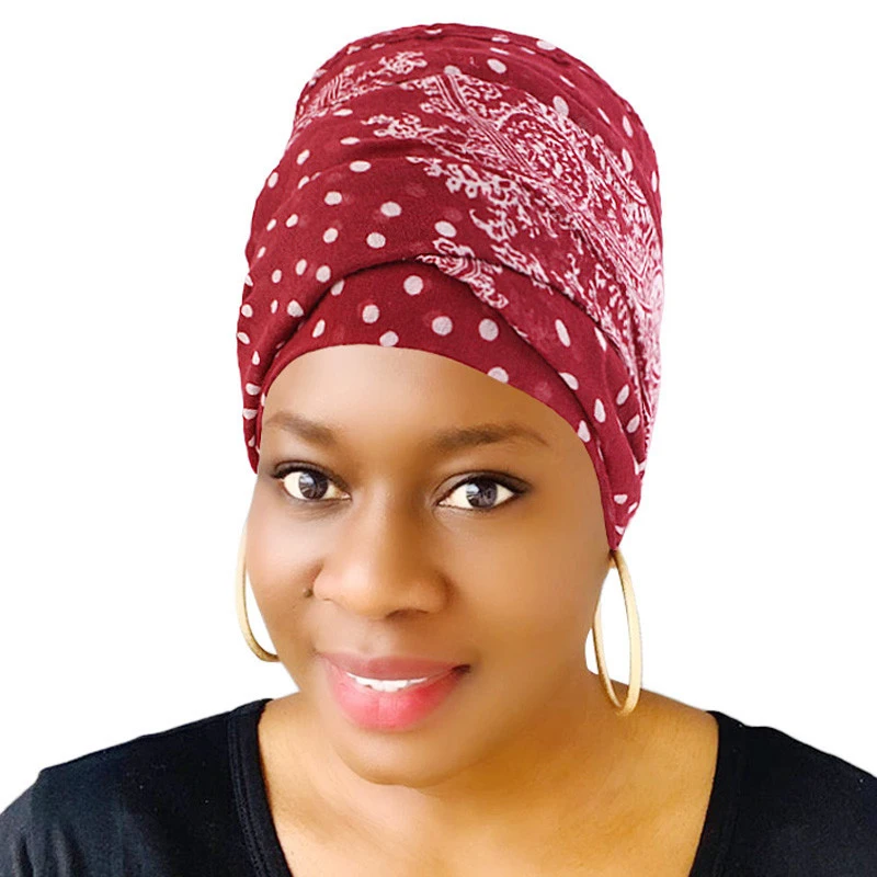 

Africa wrap women head scarf turban caps trendy printed hijab bonnet Bohemian voile inner hijabs for cap muslim headdres