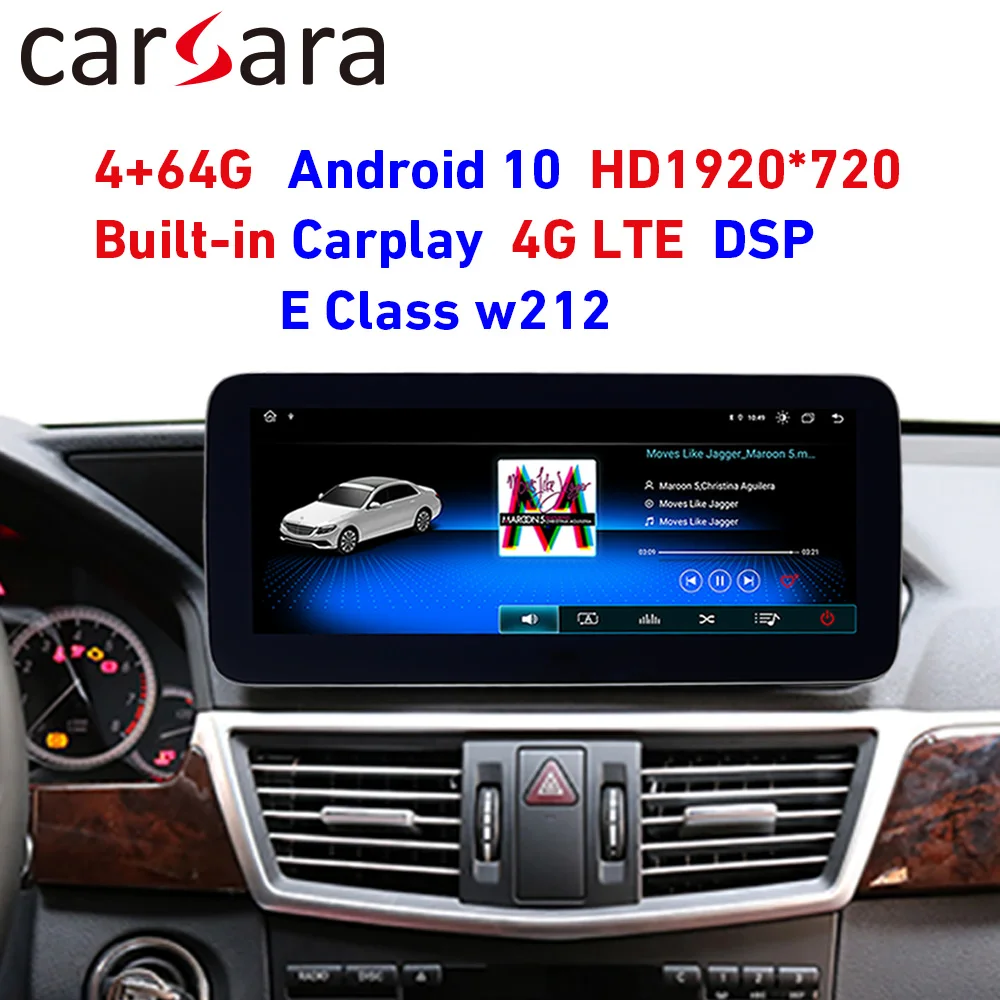 Car navigation W212 Android 10 touch screen E class headunit NTG radio comand system audio20 S212 DVD player upgrade GPS monitor