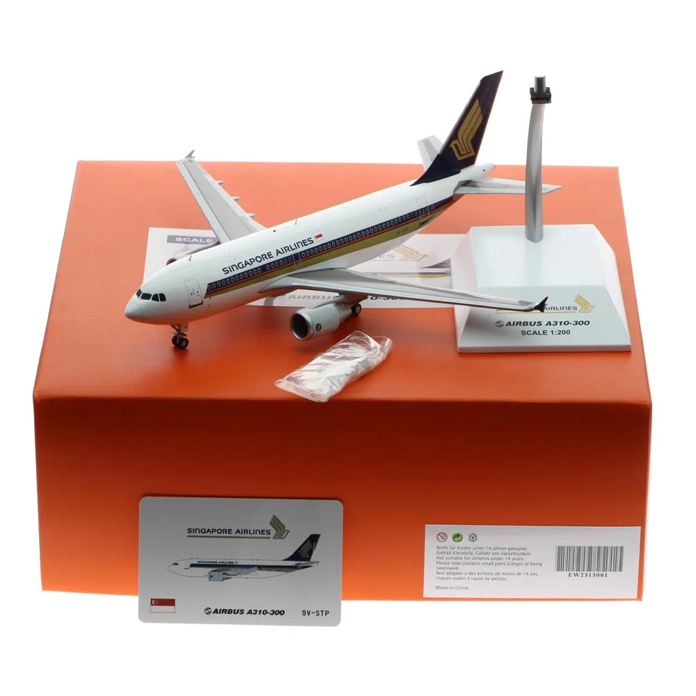 

1:200 Alloy Collectible Plane Gift JC Wings EW2313001 SINGAPORE AIRLINES Airbus A310-300 Diecast Aircraft Jet Model 9V-STP