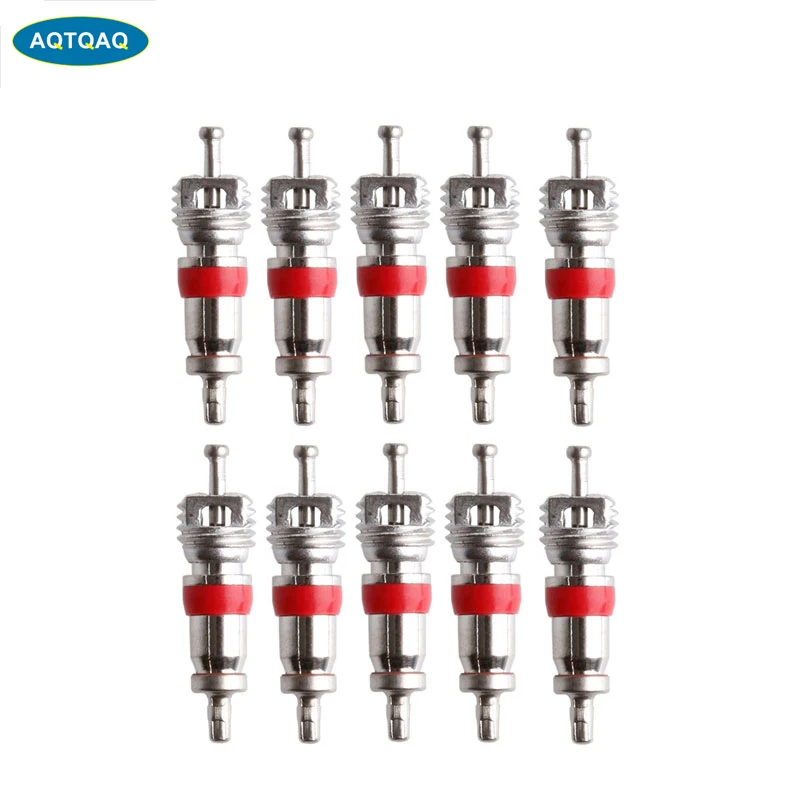 

10Pcs/Lot Zinc alloy Car Bike Motorcycle rubber hose tubeless type valve insert valve core