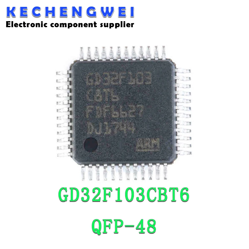 5pcs/lot GD32F103CBT6 GD32F103 QFP-48 In Stock