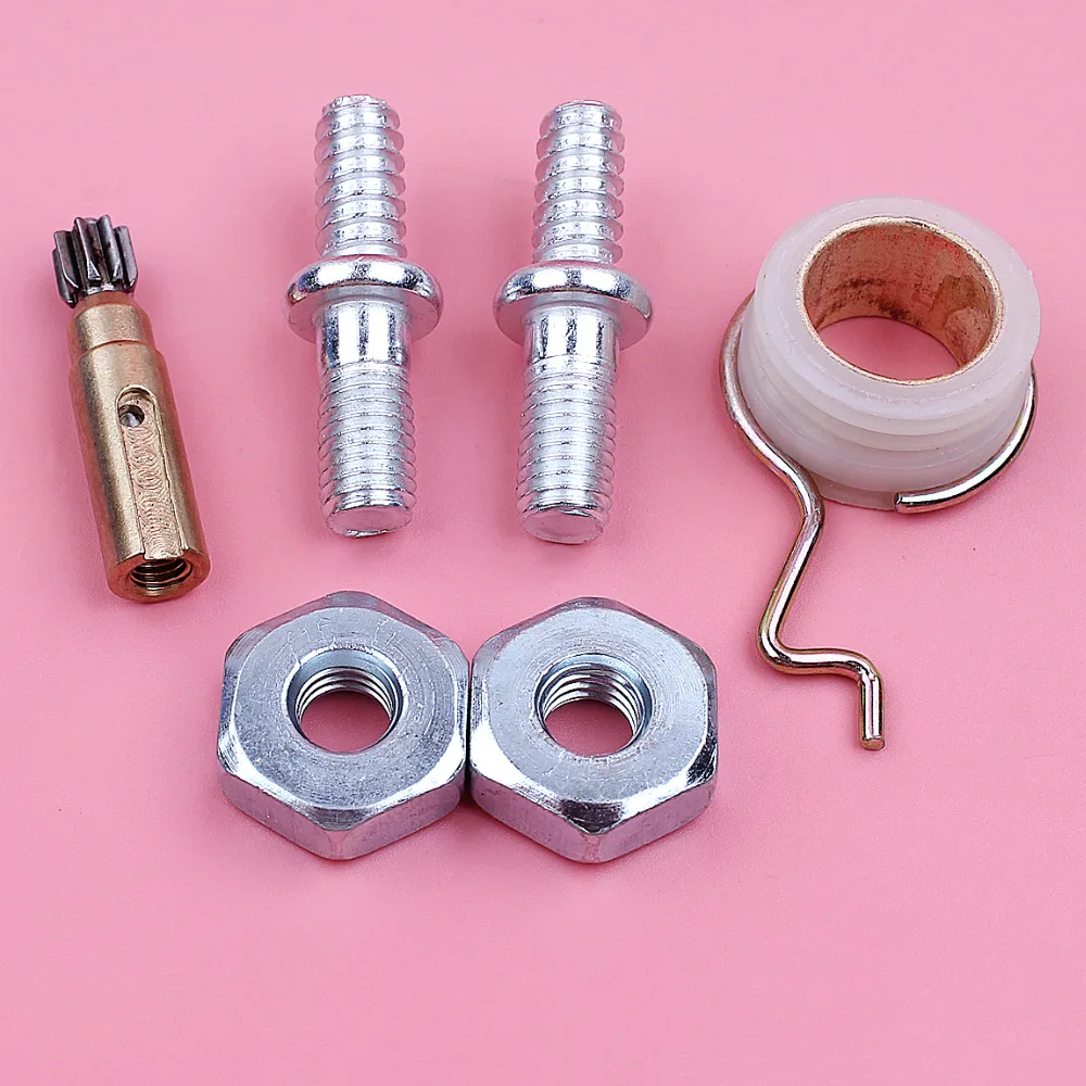 Adefol Bar vite prigioniera dado pompa olio Kit ingranaggi a vite senza fine per Stihl MS180 MS170 018 017 MS 180 170 parti di ricambio per motoseghe
