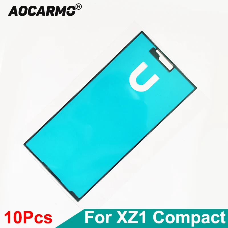 Aocarmo 10Pcs/Lot XZ1c LCD Adhesive Front Frame Sticker Glue Tape For SONY Xperia XZ1 Compact XZ1mini G8441 G8442 S0-02K 4.6\'\'