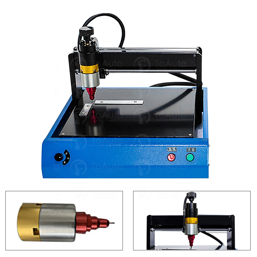 Electronic Metal Marking Engraving Machine 200*150mm for Industrial Nameplate Dog Tag Steel ID Card & Plastic Engraving Embosser