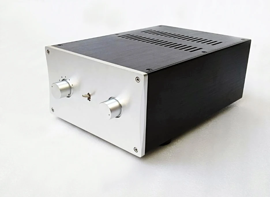 W220 H120 D311 DAC Decoder Shell Anodized Preamp Amplifier Housing Power Box Rear Class A Amp Enclosure DIY Aluminum Chassis PSU