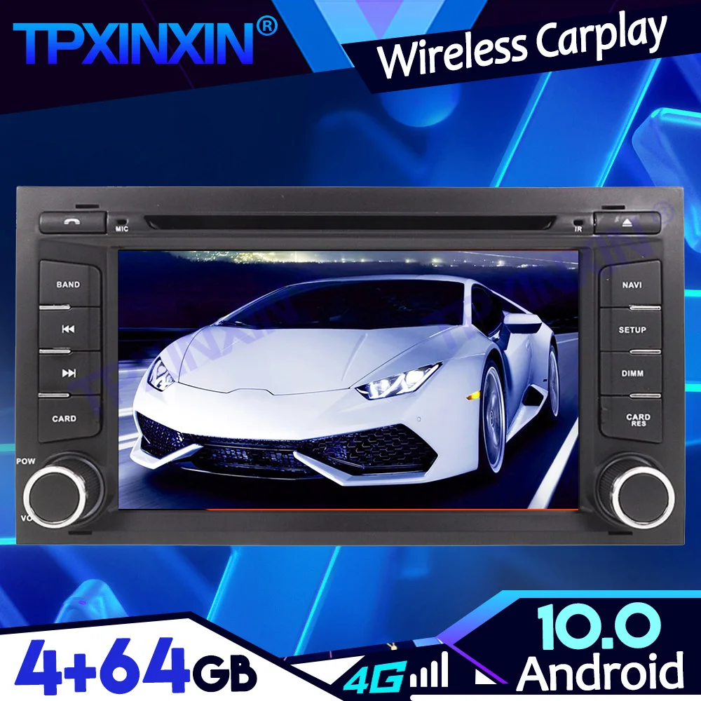 Android 10.0 4+64G For Seat Leon 2013-2016 PX6 IPS Carplay Tape Recoder Multimedia Player Navigation GPS Auto Radio Head Unit