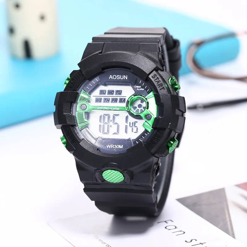 UTHAI CE39-Montre de sport pour enfants, montre-bracelet électronique, horloges pour garçons, filles, enfants, étudiants, adolescents, LED