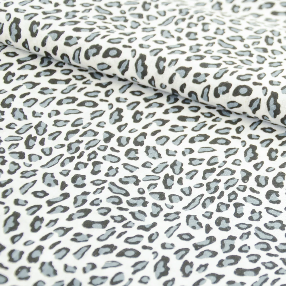 Booksew Design leopardato stampato Twill di cotone 100% e tessuto tinta unita tessuti a quarto di grasso Per metro panno Per cucire Patchwork