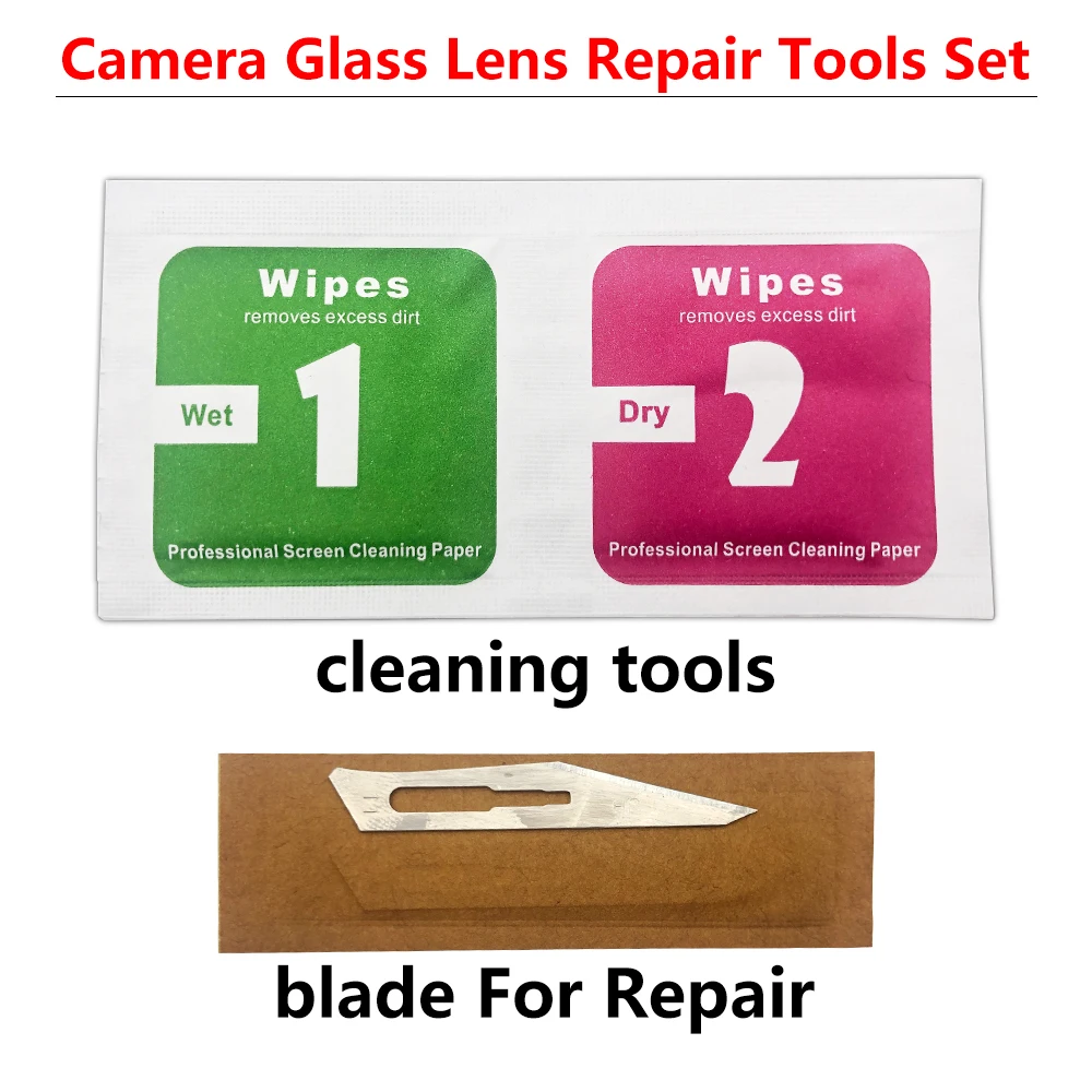 Back Rear Camera Glass Lens Cleaning Wet Dry Wipe Wipes Paper Rapair Tool Tools Set