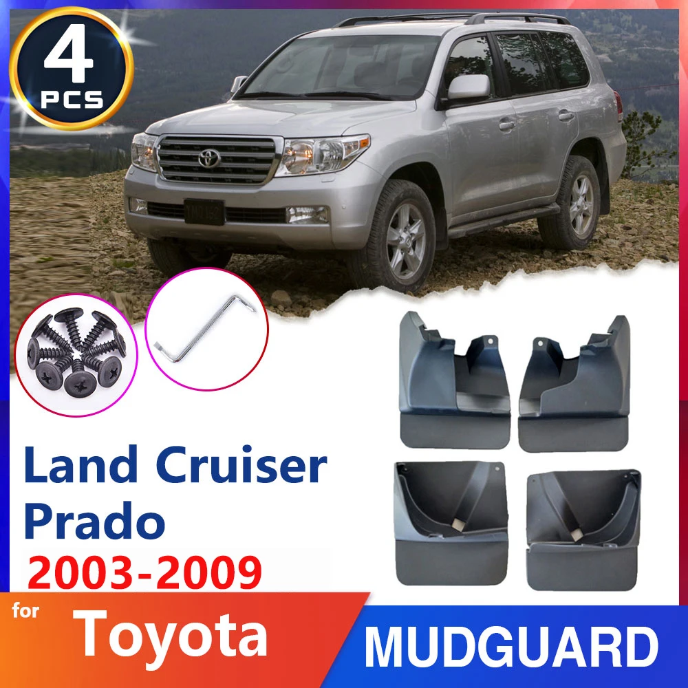 

Car Fender Mud Flap Mudguards for Toyota Land Cruiser Prado LC120 FJ120 120 2003~2009 2004 2005 Slpash Guard Auto-Goods Stickers