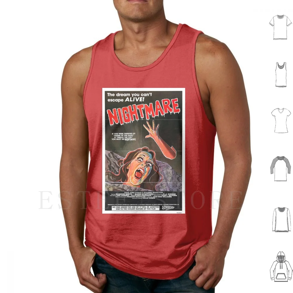 Nightmare Tank Tops Vest Nightmares In A Damaged Brain Nightmare Horror Slasher