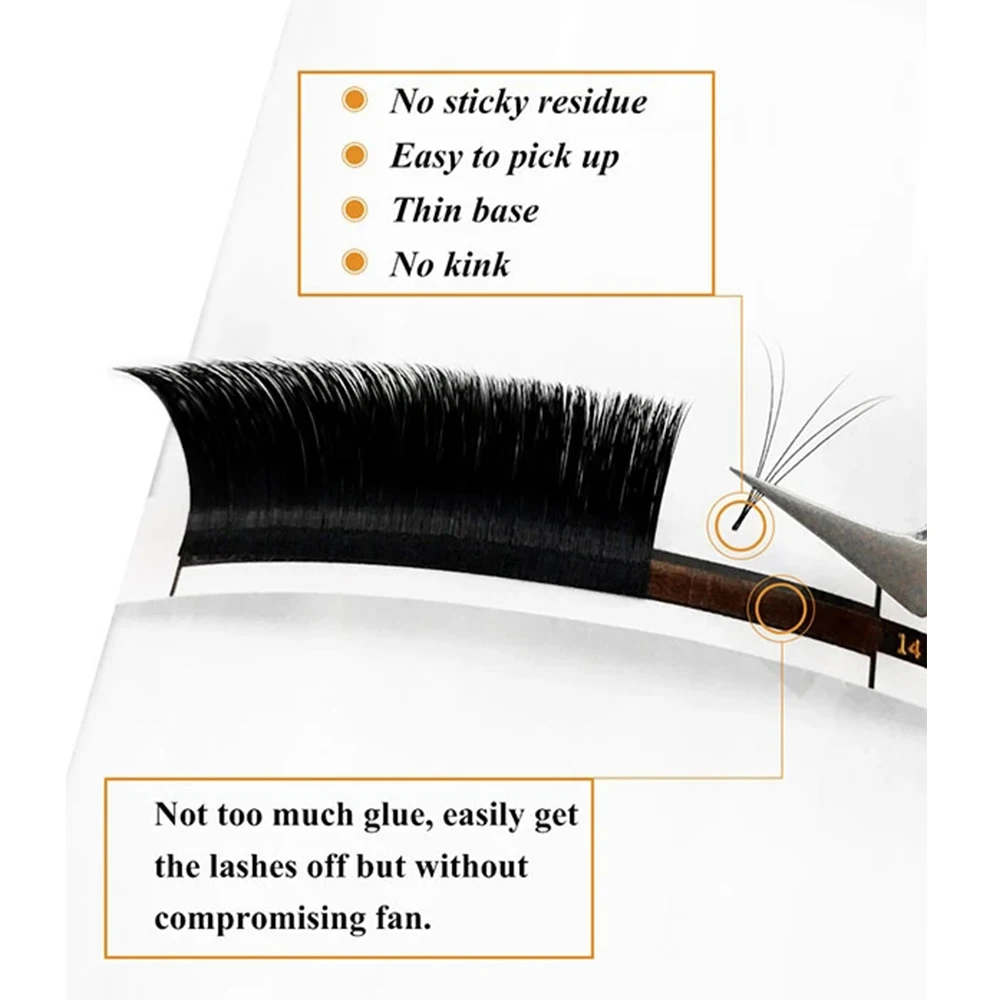 GEMERRY Easy Fan Lashes Eyelashes Extension Artificial Lash Faux Mink Makeup Cils Long Blooming Russian Volume False Eyelash