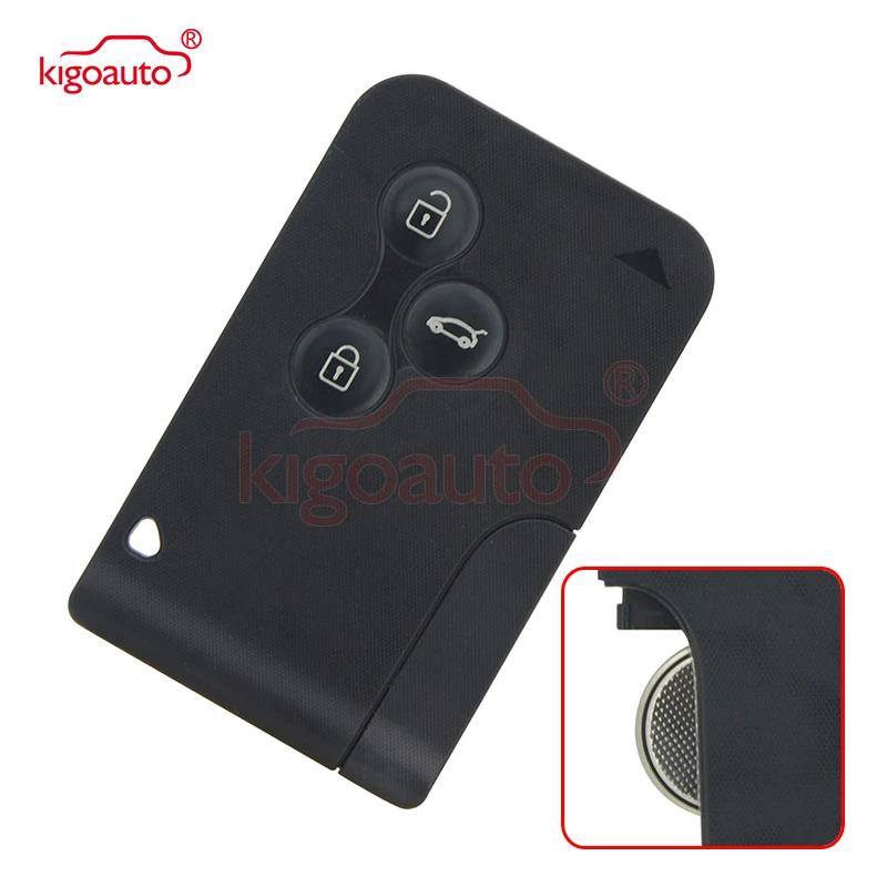 

Kigoauto Remote Smart Key Card 433Mhz PCF7947 3 Button for Renault Megane II Megane 2 Scenic II Grand Scenic II 2003 2004 2005