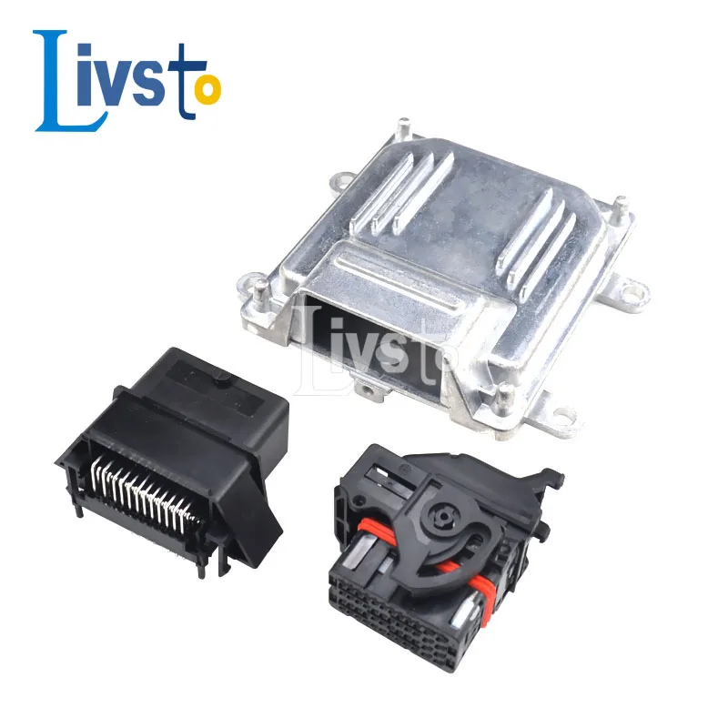 1 Set 48 Pin ECU Aluminum Enclosure Box With 48 Pin Case Motor Car LPG CNG Conversion Male Female Auto Connector