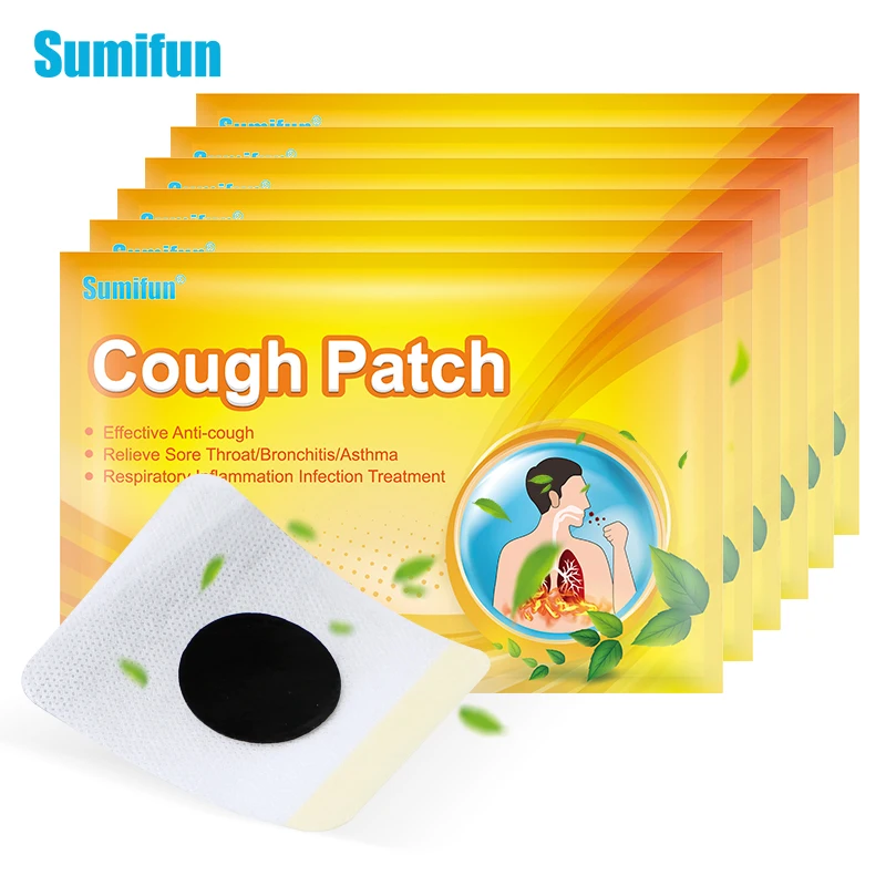 

24/48pcs Sumifun Stop Coughing Patch Anti-cough Plaster For Child Adult Cough Moisten Lung Protect Throat Herbal Medical Plaster