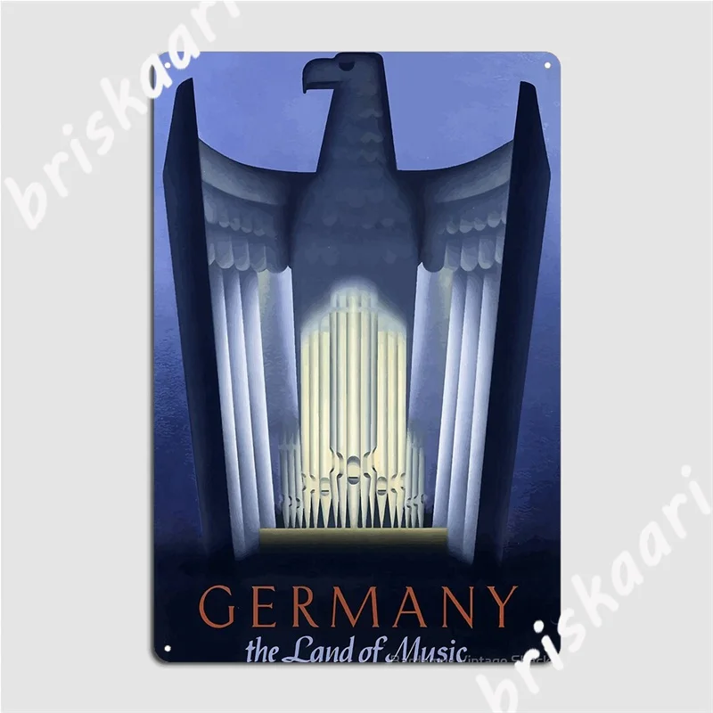 Vintage Travel Poster Germany Metal Signs Club Home Home create Tin sign Posters
