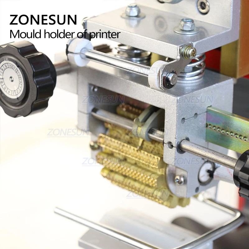 Zonesun partes pneumáticas para impressora, acessório para impressora de código de discagem de fita térmica, ferramenta de codificação, número de produção