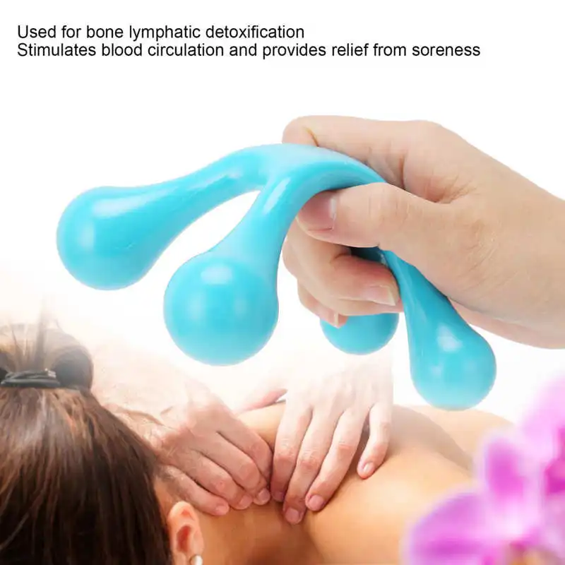 Four Point Handheld Massager Full Body Massage Tool for Buttocks Legs Back Feet  Head Waist Foot Head ABS