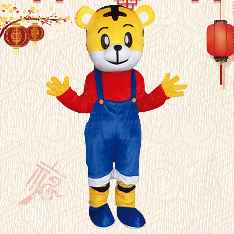 Tiger Mascot Cartoon Doll Walking Cosplay Costume puntelli per adulti Halloween festa di natale travestimento spettacoli Anime