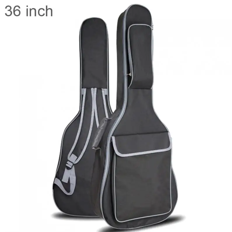 36/41 Inch Oxford Fabric Guitar Case Gig Bag Double Straps Padded 10mm Cotton Soft Waterproof Backpack