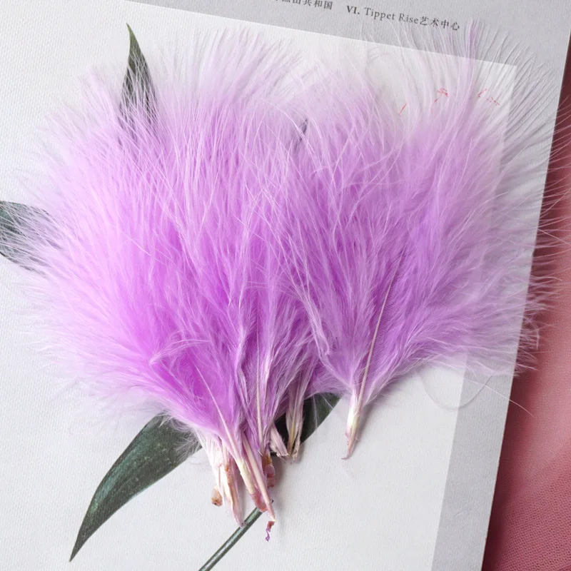 Chicken Feather 7-10cm 2-4 Inches Turkey Feathers Carnival Halloween Christmas DIY Dersses for Musilm Crafts Wedding Decoration