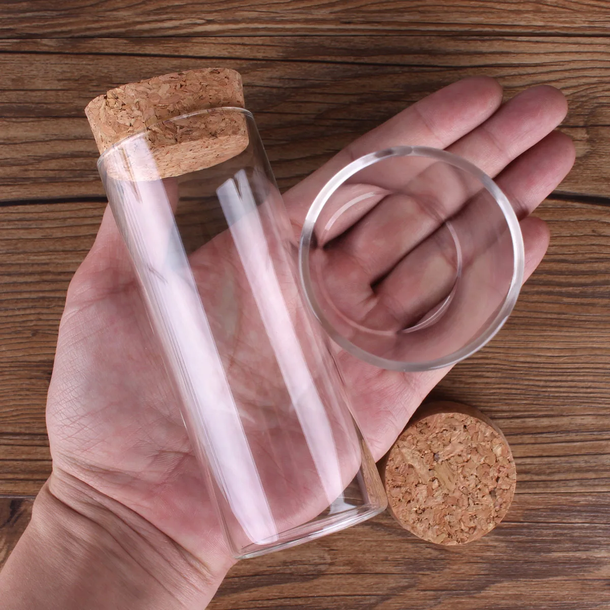 12pcs 120ml size 47*120mm Test Tube with Cork Stopper Spice Bottles Container Jars Vials DIY Craft