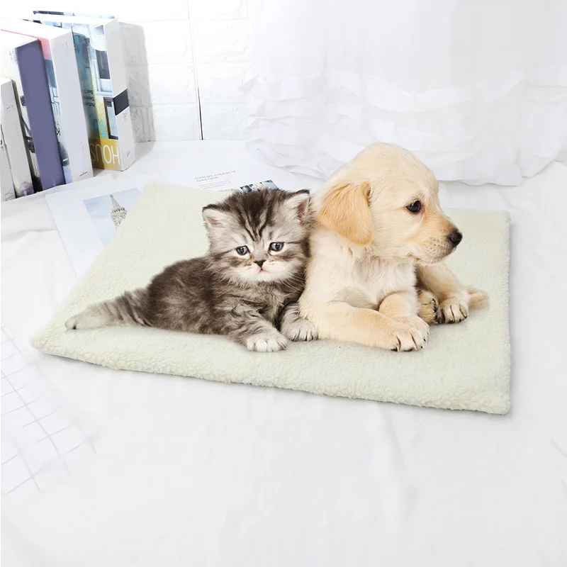 

Pet Supplies Self Heating Warm Pet Blanket Pad Winter Warm Heated Pad Mat For Dogs Cat Rug Thermal Pillow