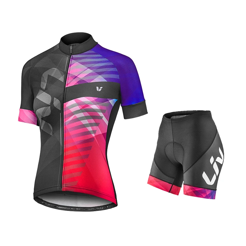 2023 Pro Team Women LIV Cycling Set Summer Women MTB Bike Cycling Clothing Bicycle Clothes Ropa Ciclismo Cycling Jersey Set