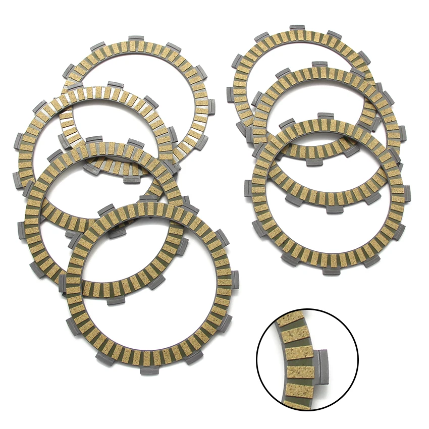 Motorcycle Clutch Friction Disc Plate Kit For Husqvarna CR125 WR125 2007 SM125S WRE125 2007-2008 TC125 2014-2018 TE125 TX 125