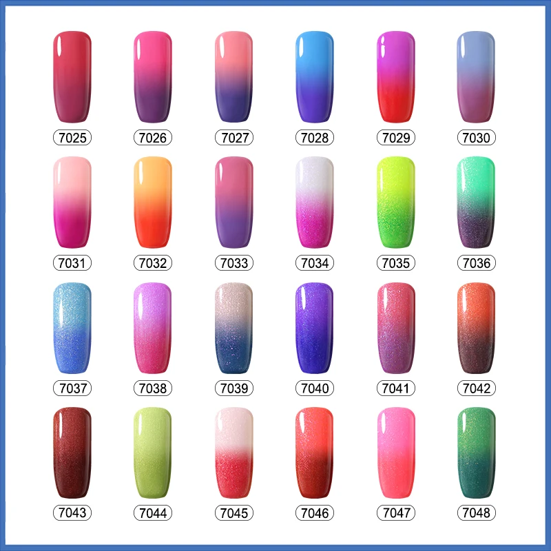 Clou Beaute 10ML Thermo Change Gel Nail Polish UV/LED Nail Art Polish  Gel Nail Supplies Color-Changing Varnish New Gel color