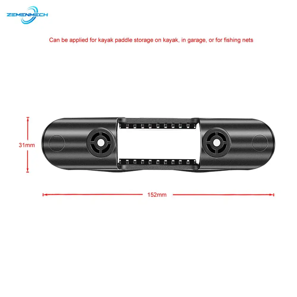 Marine Kajak Peddel Clip Houder Zwart Plastic Peddel Roeispanen Keeper Kano Boot Dek Mount Vissen Accessoires Zeilboot Catamaran