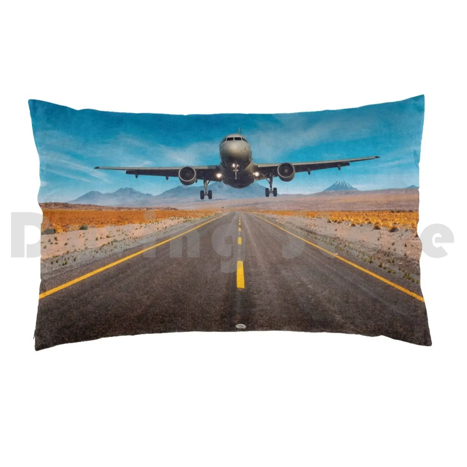 Landing On Highway Pillow Case Printed 35x50 Plane Planes Jets Jet Engine Airplane Fighter Jet Air Force