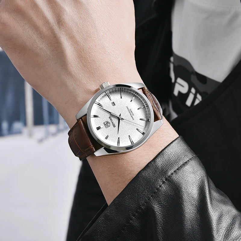 Benyar 2023 nova marca de topo dos homens do esporte relógio de quartzo de luxo à prova dwristwatch água relógio de pulso nova moda casual masculino