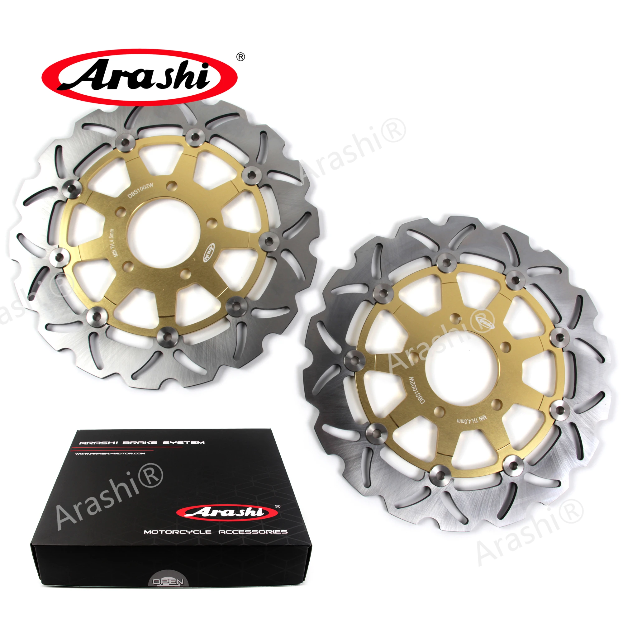 Arashi 1 Set SV 650 S CNC Front Rear Brake Disc Rotors Brake System For SUZUKI SV650S 2003 2004 2005 2006 2007 2008 2009