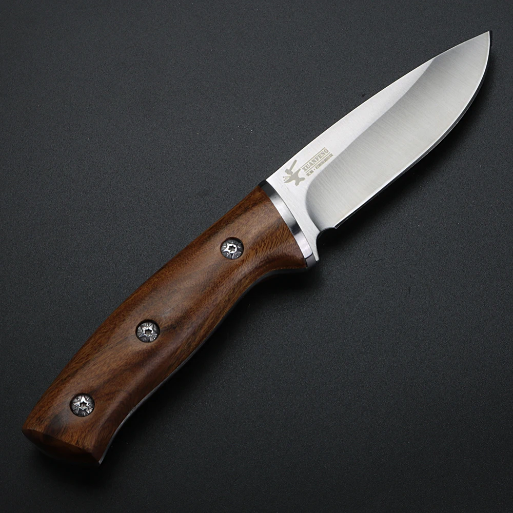 XUAN FENG field high hardness sharp tactical knife camping hunting short knife self-defense tactical  9CR18Mov knife