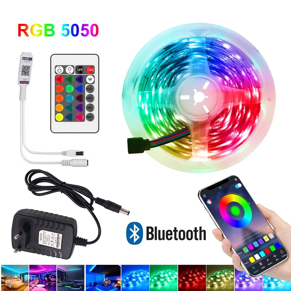 

Водонепроницаемая светодиодная лента RGB SMD 5050 2835, 5/10/15/20 м